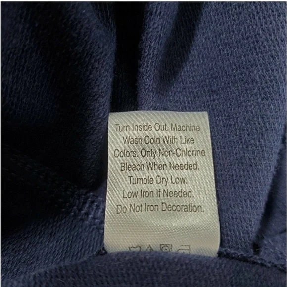 Fifth Sun Keep It Sassy Top L Large Blue White Spell Out Graphic Lace Up Sides - Picture 9 of 9